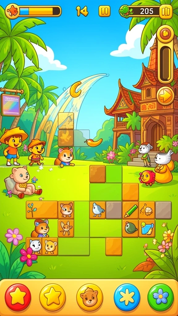 Gameplay yang seru dengan berbagai tantangan.