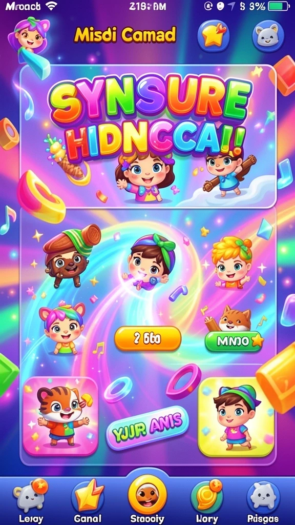 Tampilan utama game dengan grafis yang memukau.