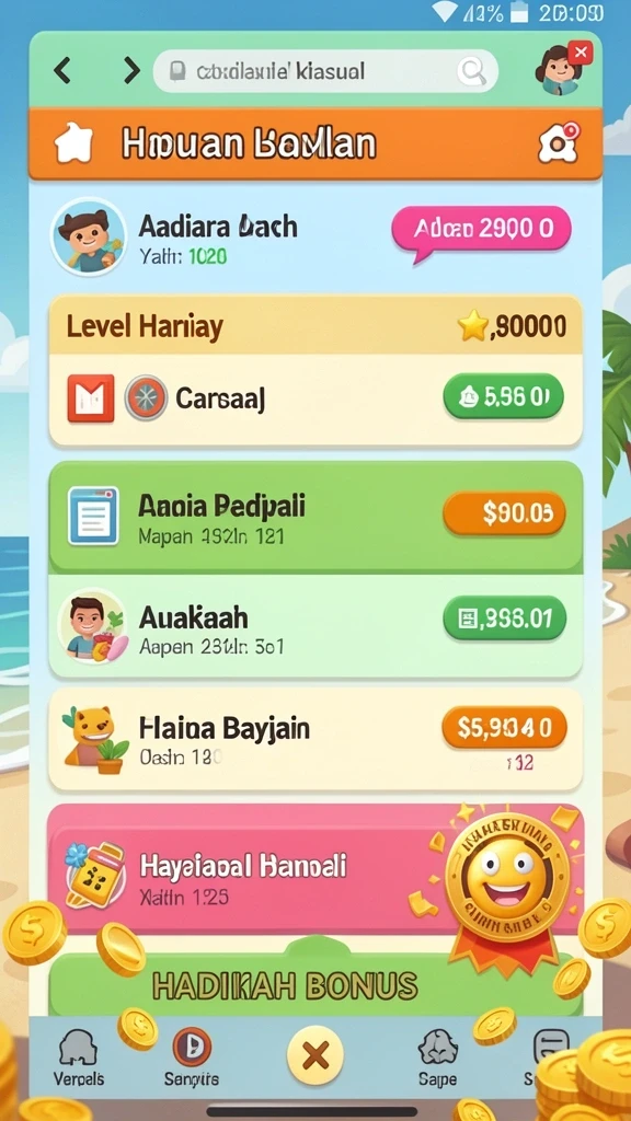 Karakter unik untuk meningkatkan pengalaman bermain.