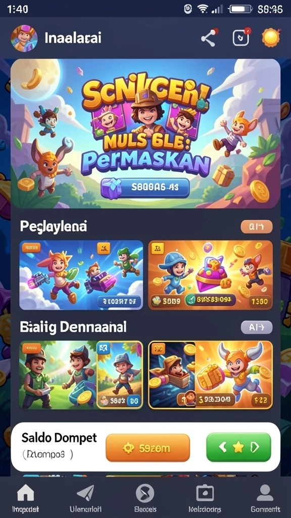 Beragam pilihan permainan yang menghibur.