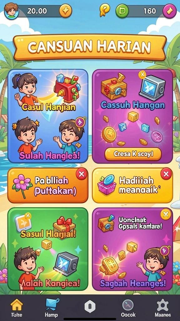 Screenshot permainan slot terpopuler yang sedang dimainkan.