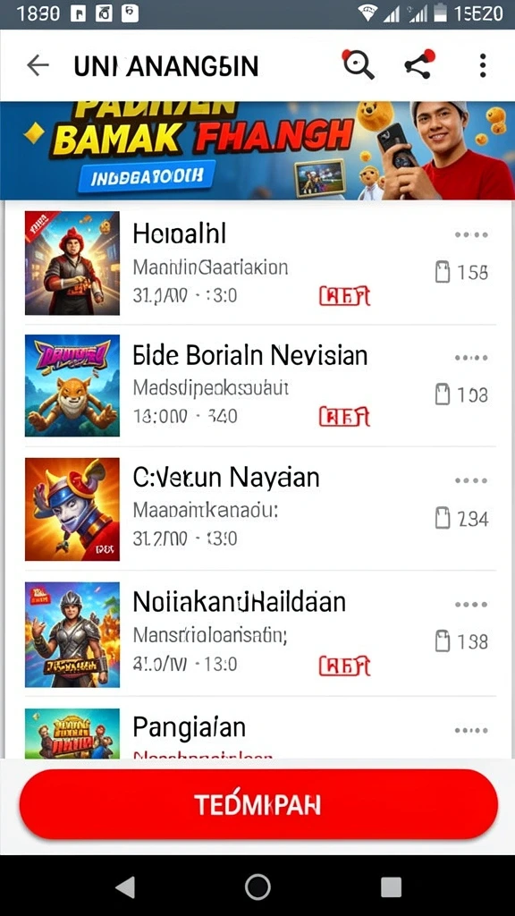 Tangkapan layar menampilkan karakter unik yang ada dalam JKTGAME.