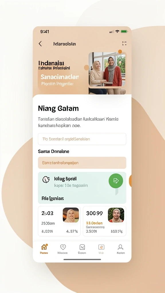 Tampilan antarmuka pengguna yang modern dan menarik.