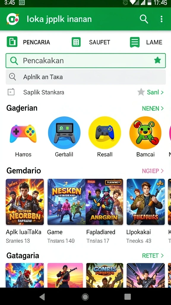 Tampilan antarmuka pengguna yang menarik dan modern.