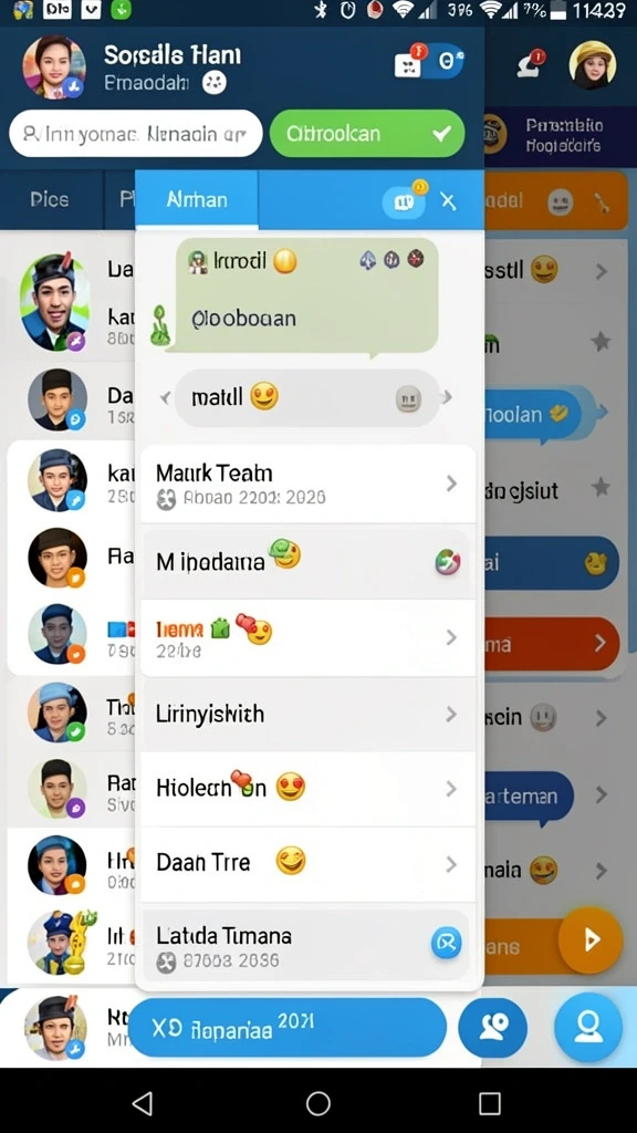 Tampilan awal aplikasi dengan desain yang menarik.