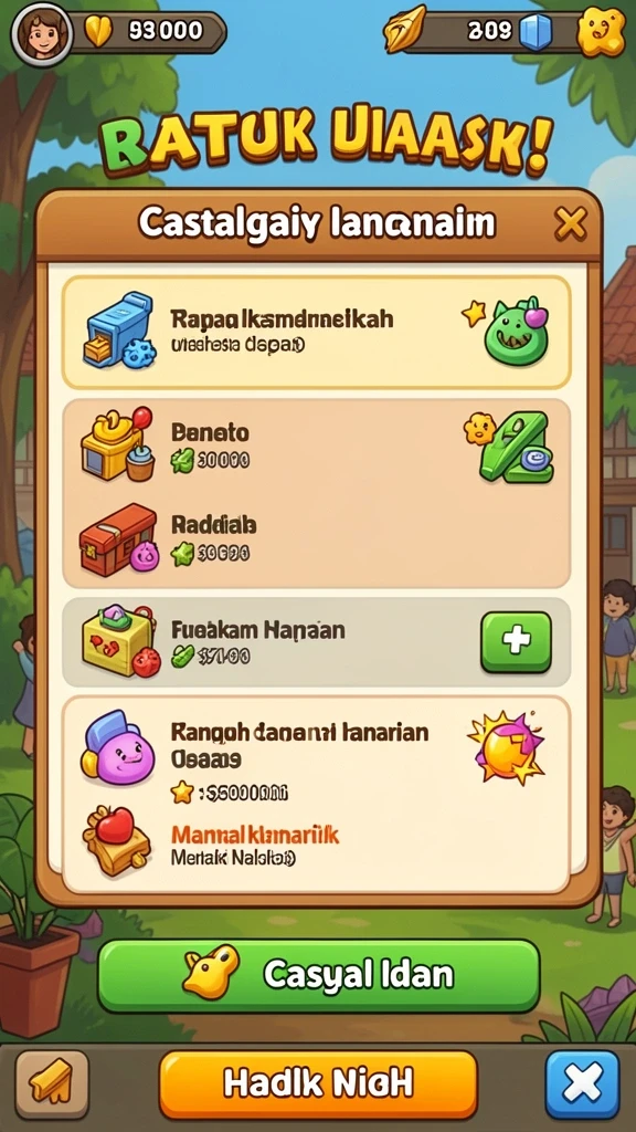 Tampilan antarmuka aplikasi yang user-friendly.