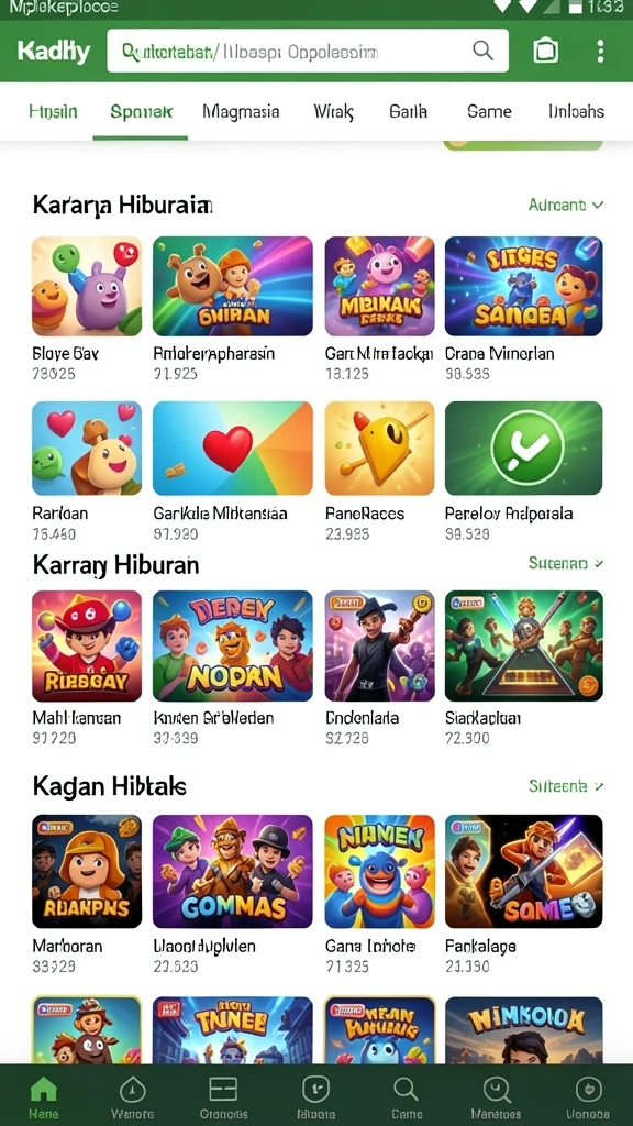 Beragam pilihan permainan menarik dan seru.