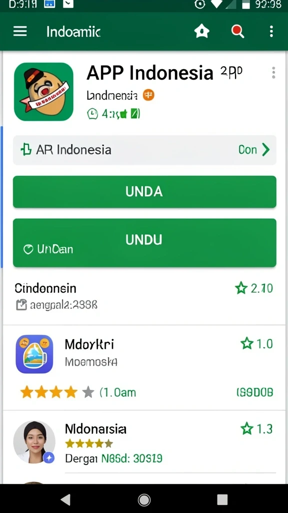 Tampilan menu utama yang intuitif dan mudah digunakan.