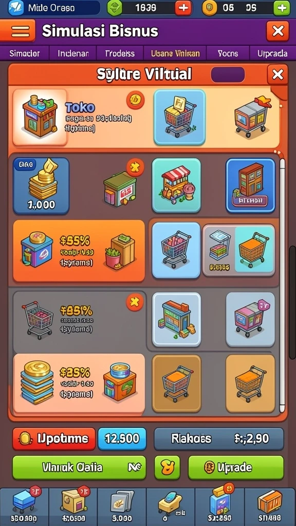 Karakter yang dapat disesuaikan dengan berbagai pilihan skin.
